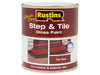 Rustins Quick Dry Step & Tile Paint Gloss Red 500ml Rustins - Town Tools