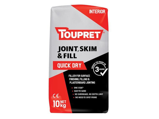 Toupret Quick Dry Joint Skim & Fill 10kg Toupret - Town Tools