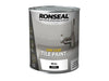 Ronseal One Coat Tile Paint White Satin 750ml Ronseal - Town Tools