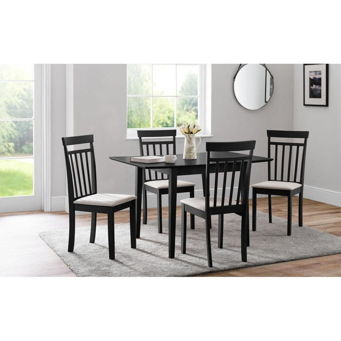 Rufford Extending Dining Table 80-120cm Black Lacquer