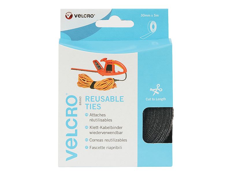 Velcro® Brand VELCRO® Brand ONE-WRAP® Reusable Ties 30mm x 5m Black VELCRO® Brand - Town Tools
