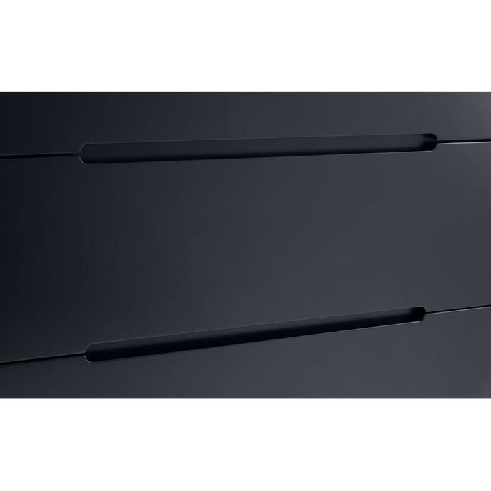 Alicia 3 Drawer Chest Anthracite / Black