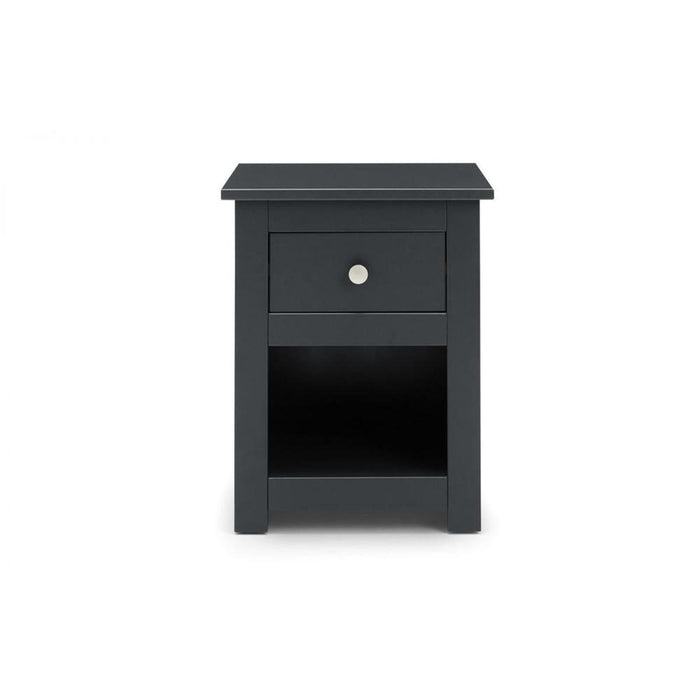 Radley Bedside Unit 1 Drawer 1 Shelf Anthracite Lacquer
