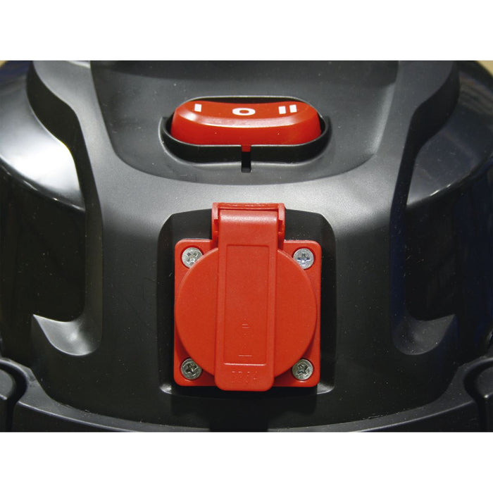 Sealey Vacuum Cleaner Industrial 20L 1400W/230V Stainless Drum Auto Start