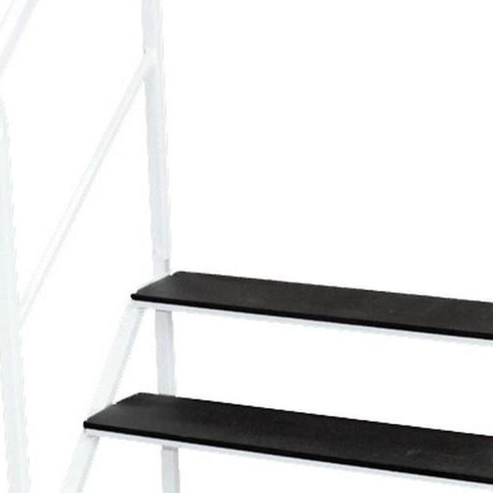 Free-Standing 3 Tread Step White
