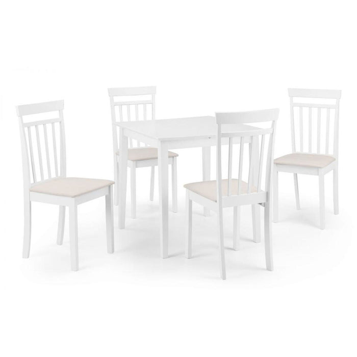 Rufford Extending Dining Table 80-120cm White Lacquer