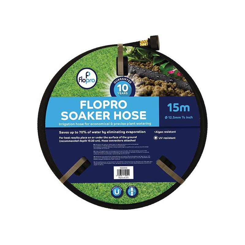 Flopro Flopro Soaker Hose 15m 12.5mm (1/2in) Diameter Flopro - Town Tools