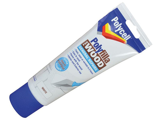 Polycell Polyfilla for Wood General Repairs White Tube 330g Polycell - Town Tools