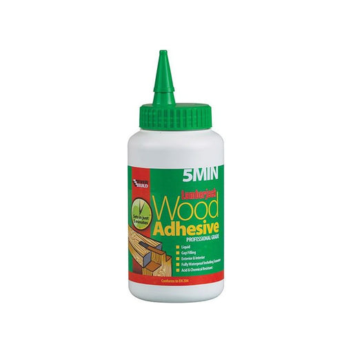 Everbuild Sika Lumberjack 5min Polyurethane Wood Adhesive Liquid 750g Everbuild Sika - Town Tools