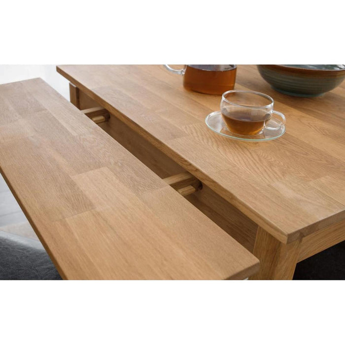 Coxmoor Extending Dining Table 80-120cm Solid Oak Top