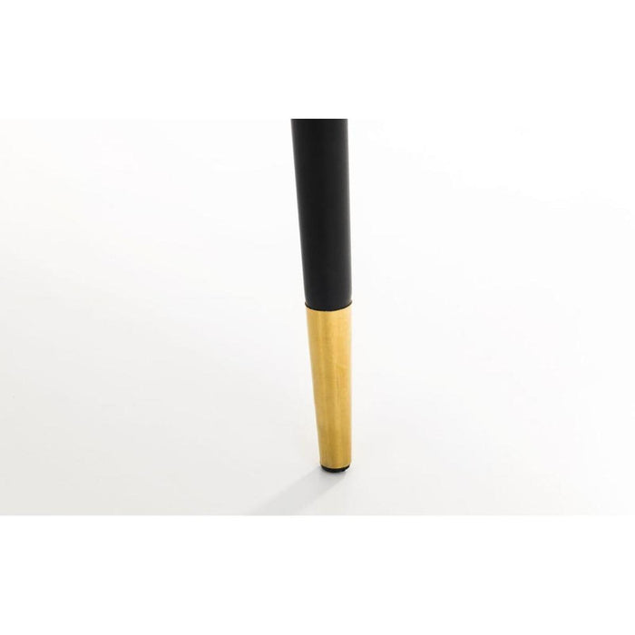 Delaunay Dining Chair Mustard Velvet with Black Legs