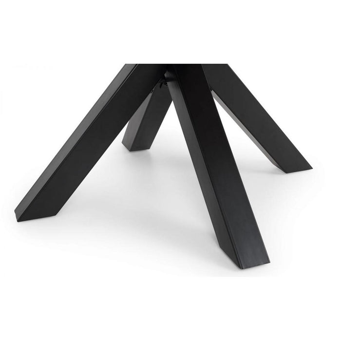 Berwick Round Table Oak Top & Black Legs