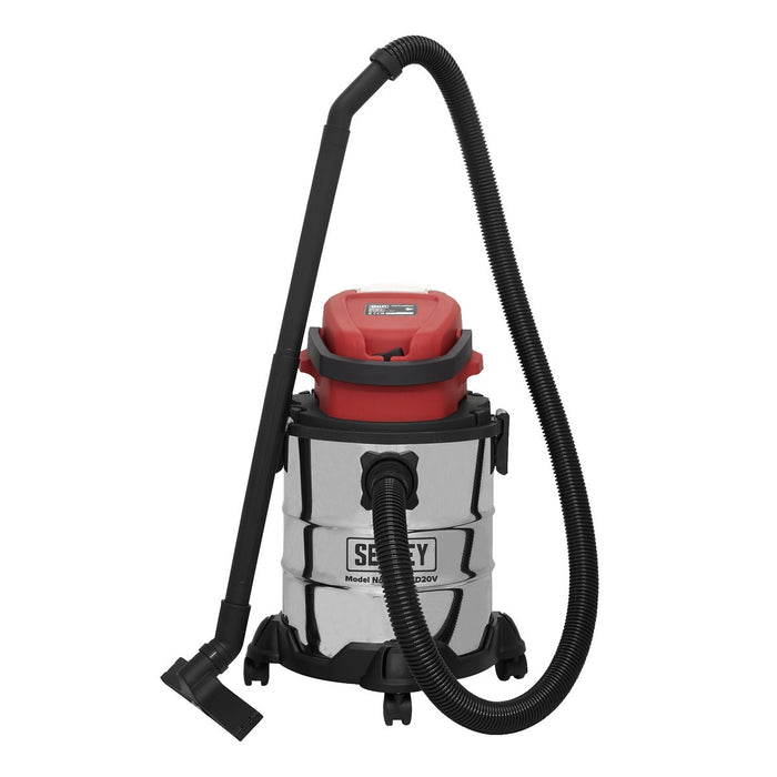 Sealey Vacuum Cleaner Cordless Wet & Dry 20L 20V SV20 Series Body Only
