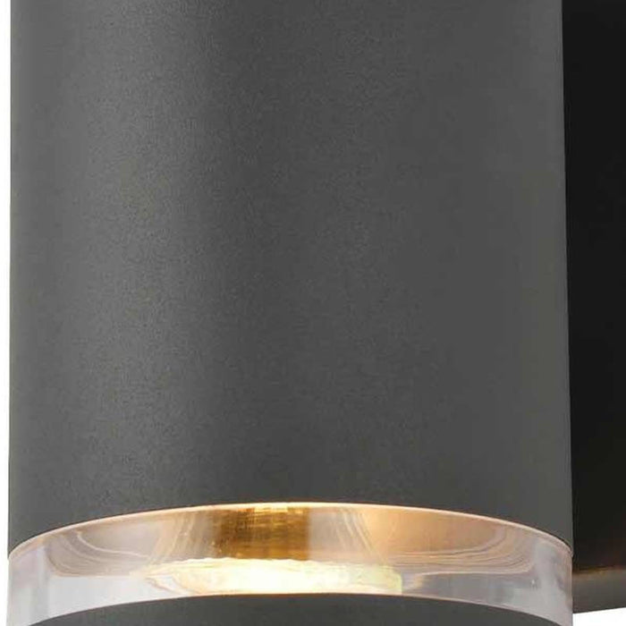 Lens LED GU10 Wall Downlight Anthracite (1 Bulb)