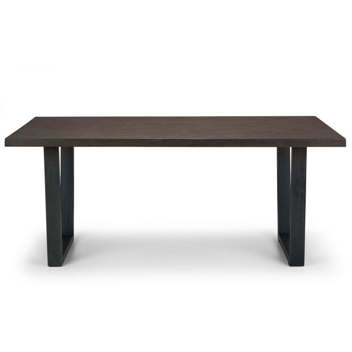 Brooklyn Dining Table Dark Oak & Gunmetal Legs