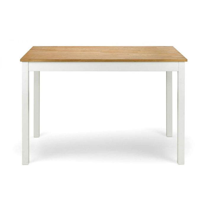 Coxmoor Rectangular Dining Table Ivory Lacquer & Solid Oak