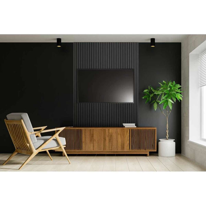 Acoustic Wooden Wall Panel Charcoal Oak 2400 x 600mm