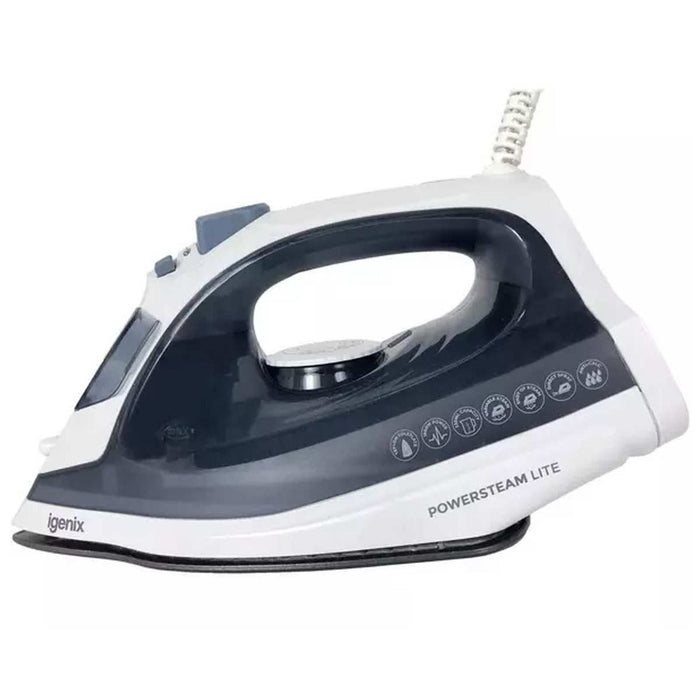 Igenix 1600W Steam Iron White/Blue
