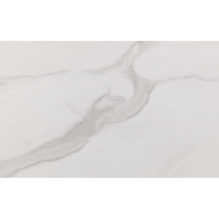 Scala White Marble Top Dining Table 80cm x 120cm Gold Effect Frame