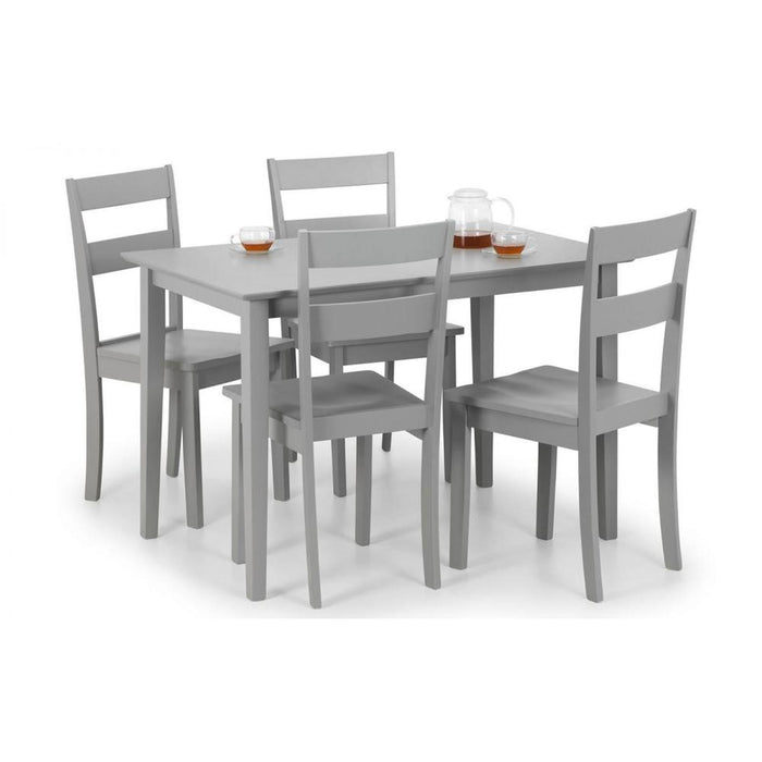 Kobe Compact Dining Table 72cm x 112cm Grey Lacquer