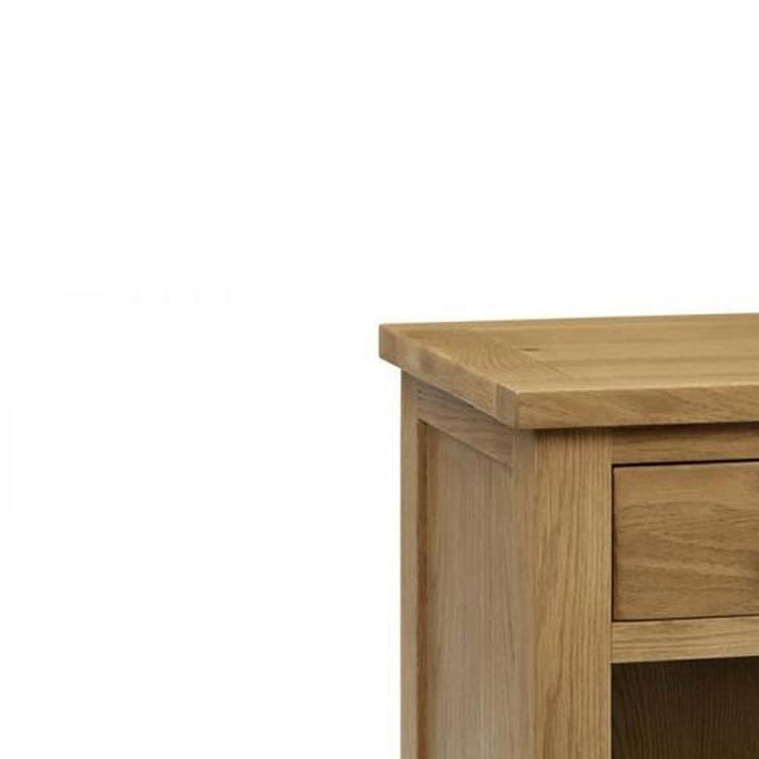 Marlborough Oak 1 Drawer Bedside Unit Real Oak Waxed Finish