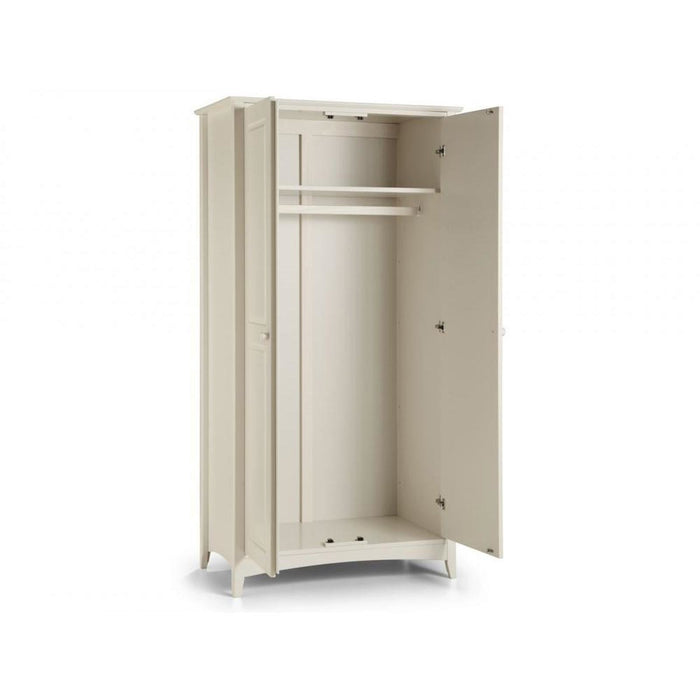 Cameo 2 Door Wardrobe Unit Stone White