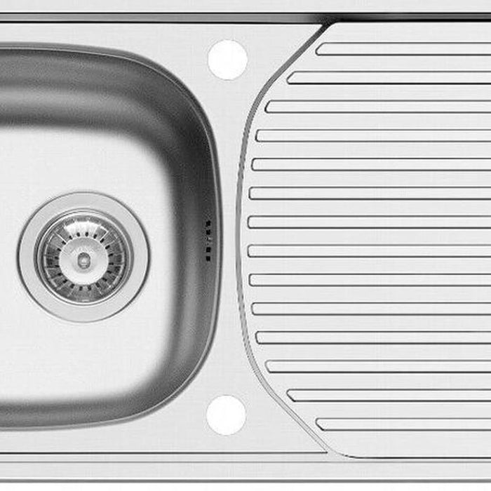 Pyramis Stainless Linen Sink 860mm x 435mm