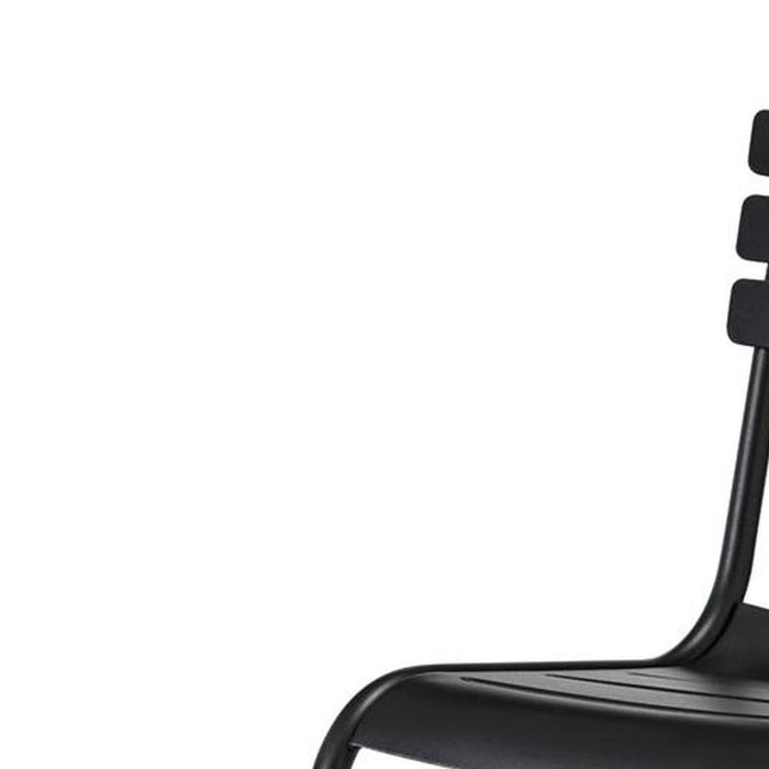 Rio Black Aluminium Side Chair (Stackable)