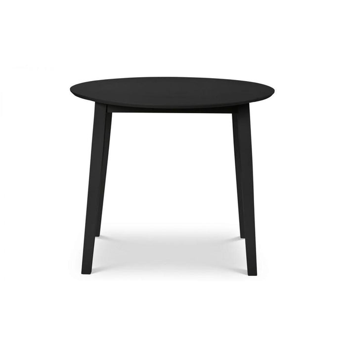 Coast Dining Table Round  Dropleaf 55-90cm Black Finish