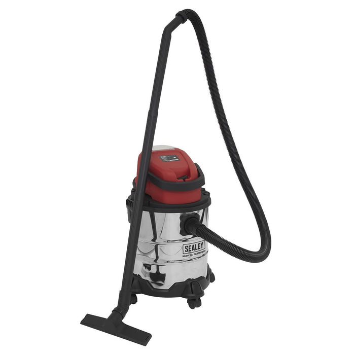 Sealey Vacuum Cleaner Cordless Wet & Dry 20L 20V SV20 Series Body Only