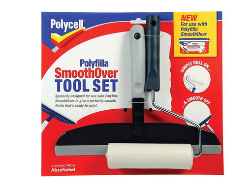 Polycell SmoothOver Tool Set Roller & Spreader Polycell - Town Tools