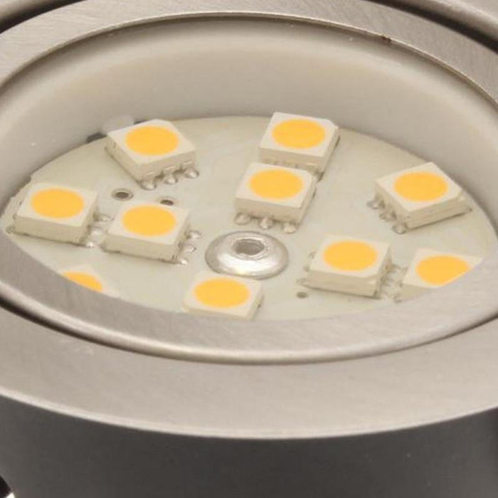 Nickel Recessed LED Downlight Unswitched (Warm White)