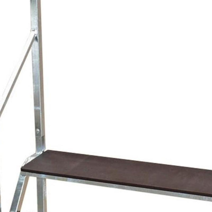 Free-Standing 2 Tread Step White