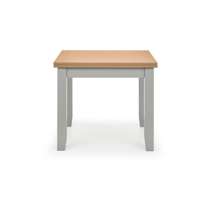 Richmond Flip-top Dining Table 90-180cm Elephant Grey with Oak Top