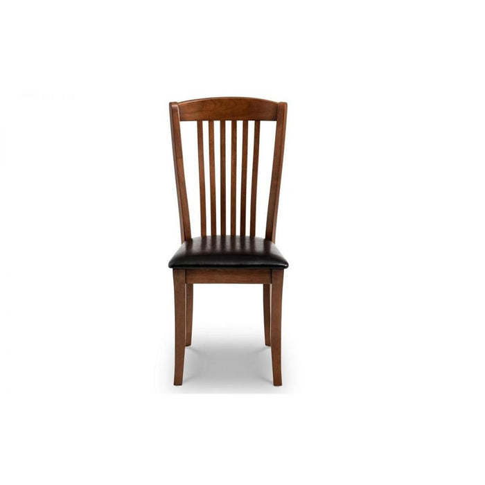 Canterbury Dining Chair Mahogany Stain with Brown Seat Pad