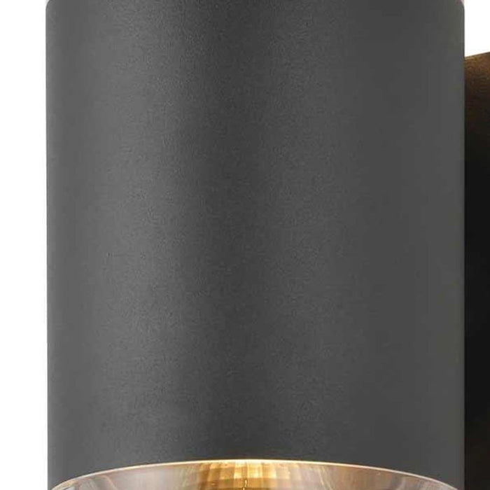 Lens LED GU10 Up/Down Light Anthracite (2 Bulbs)