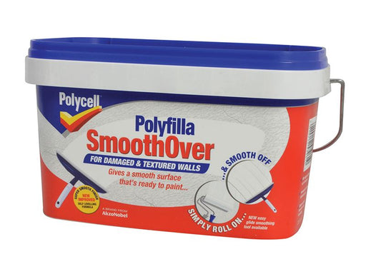 Polycell SmoothOver Damaged / Textured Walls 2.5 litre Polycell - Town Tools