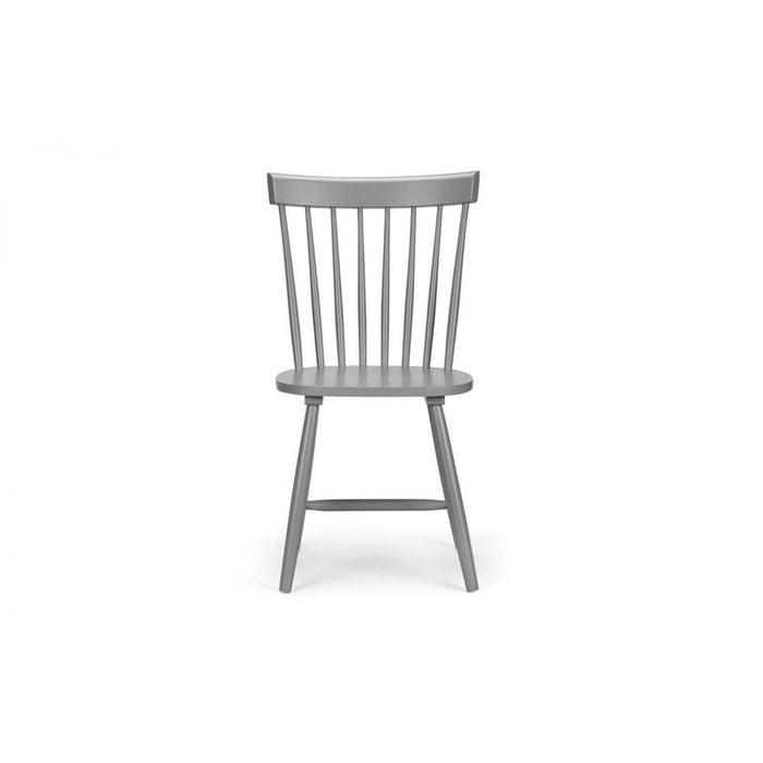 Torino Lunar Grey Chair Retro Style Tapered Legs
