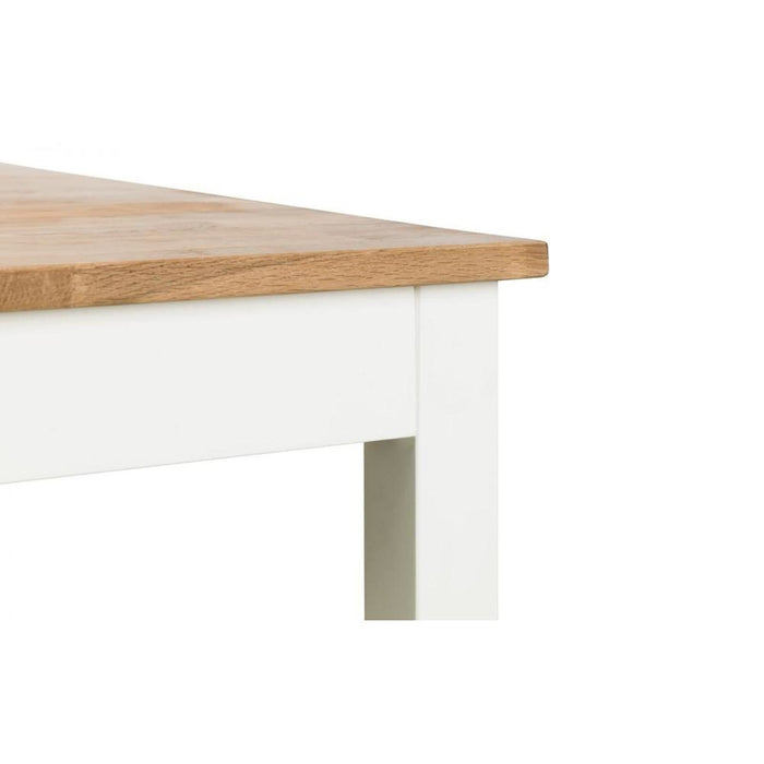 Coxmoor Rectangular Dining Table Ivory Lacquer & Solid Oak