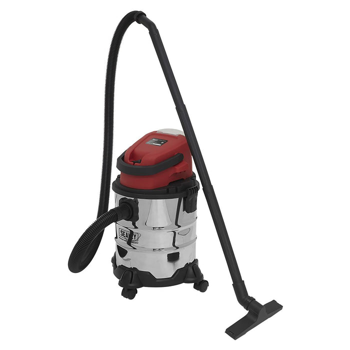 Sealey Vacuum Cleaner Cordless Wet & Dry 20L 20V SV20 Series Body Only
