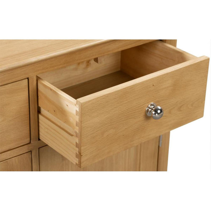 Cotswold Sideboard 3 Doors & 3 Drawers Solid Oak & Real Oak Veneers