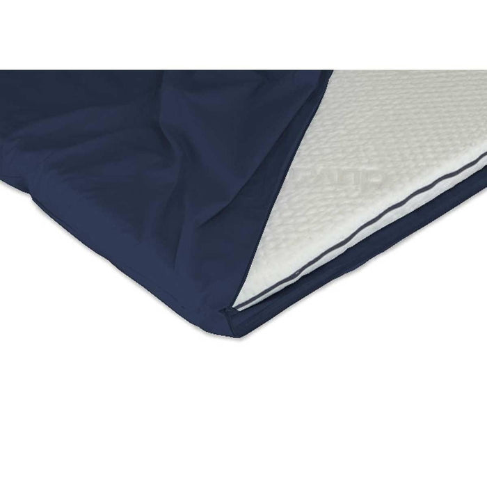 Duvalay Zipped Sheet for Compact Travel Topper 66 x 5cm (Navy)
