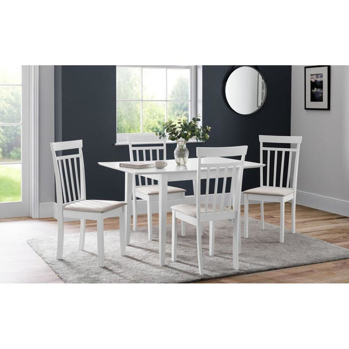 Rufford Extending Dining Table 80-120cm White Lacquer