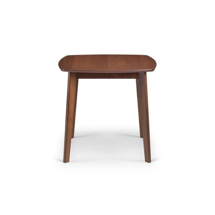 Lennox Square Dining Table 80cm Walnut Effect Finish