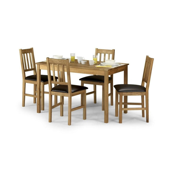 Coxmoor Oak Dining Chair Brown Seat
