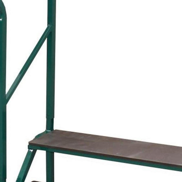 Free-Standing 2 Tread Step Green