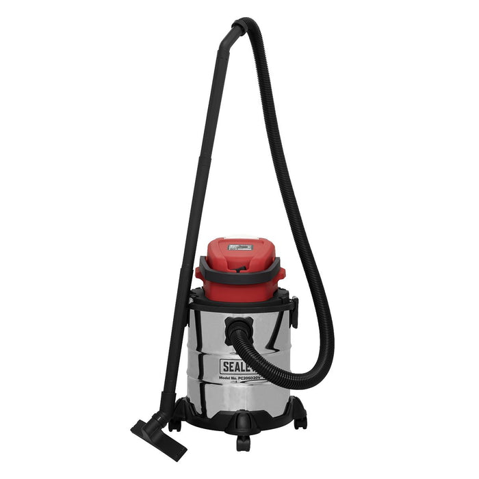 Sealey Vacuum Cleaner Cordless Wet & Dry 20L 20V SV20 Series Body Only