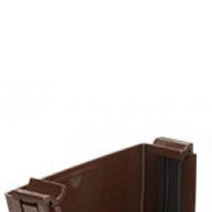 Polypipe Ogee External Stop End Brown L/H 115mm