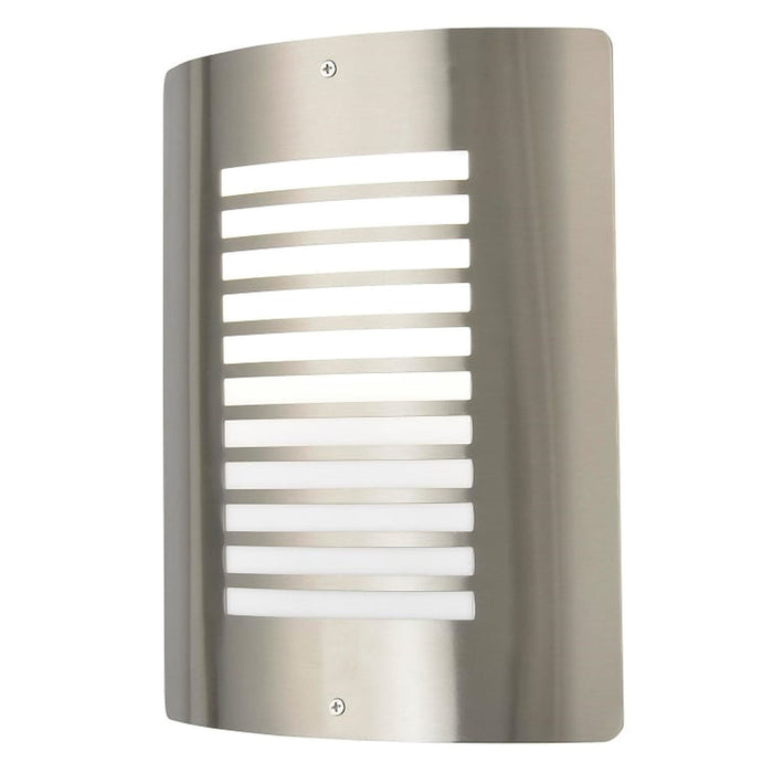 Panel Slat Wall Lantern in Stainless Steel