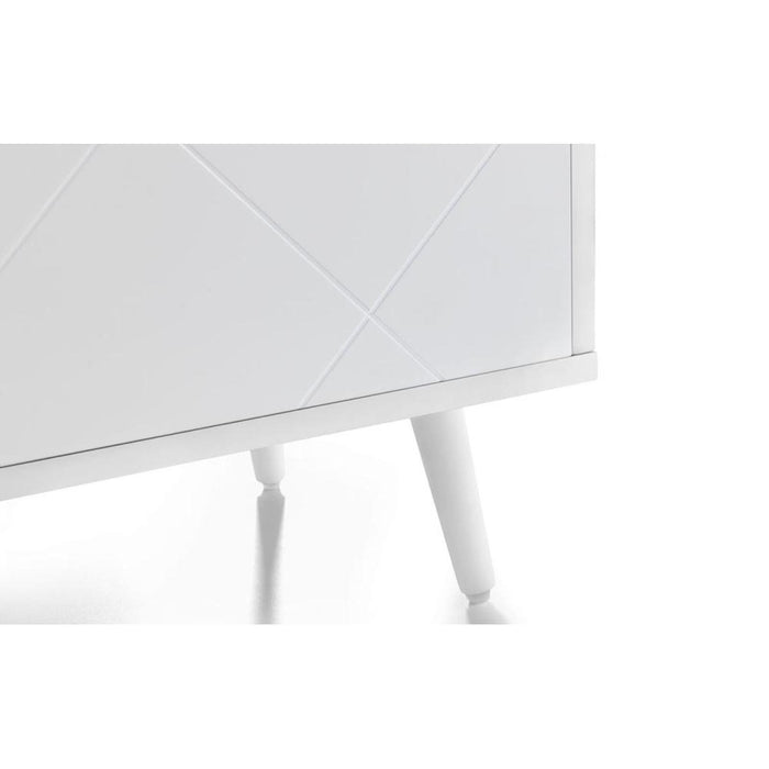 Moritz TV Cabinet All White Frame & Door Fronts